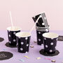 Black And Holographic Pop, Fizz, Clink Party Cups, thumbnail 1 of 2