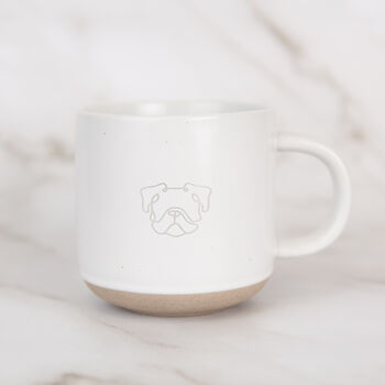 British Bulldog Engraved White Ceramic Tea/ Coffee Mug, 4 of 4