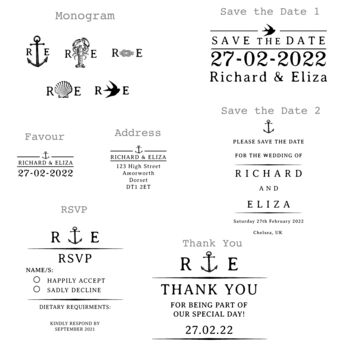 Nautical Wedding Stationery Collection, 8 of 11