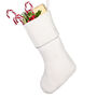 Personalised White Christmas Luxury Velvet Stocking, thumbnail 3 of 8