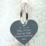 Lamb Gift Set, Scarf, Bag, Personalised Silver Heart, thumbnail 2 of 6