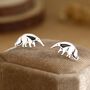Sterling Silver Ant Eater Stud Earrings, thumbnail 1 of 12