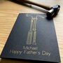 Personalised Father's Day Diy Gold Foil Card, thumbnail 6 of 10