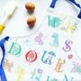 Cute Children's Aprons With Flamingos, Sea Creatures Or The Alphabet, thumbnail 2 of 4