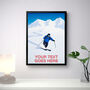 Personalised Skier Print, thumbnail 2 of 6