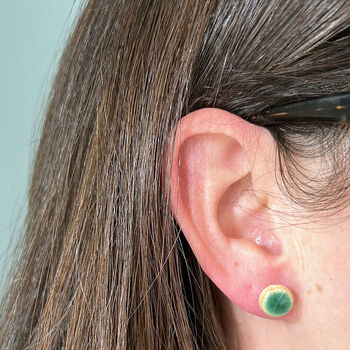 Ceramic Green Earring Set, 5 of 8