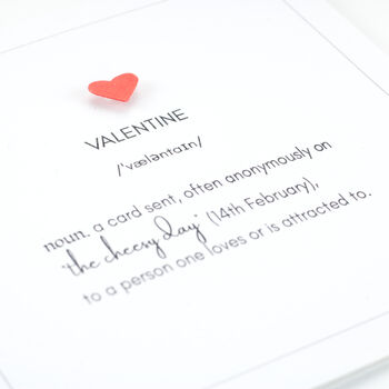 Definition Of Valentine Card, 2 of 3
