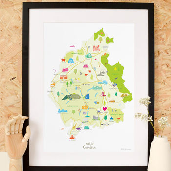 Personalised Cumbria Map: Add Favourite Places, 4 of 4