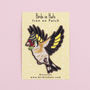 Goldfinch In A Party Hat Iron On Embroidered Patch, thumbnail 3 of 5