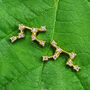 Leo Star Sign Constellation Astrology Tiny Earrings, thumbnail 1 of 4