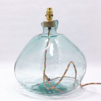 Recycled Blown Glass Lamp | 39cm | Nine Colours, 7 of 9