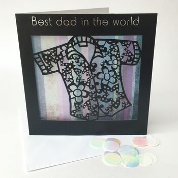 Fathers Day Card Laser Cut Topiary, 4 of 6