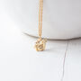 Tiny Gold Plated Squirrel Necklace, thumbnail 2 of 9