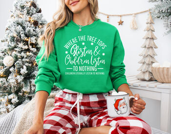 Where Treetops Glisten Christmas Sweatshirt, 2 of 7