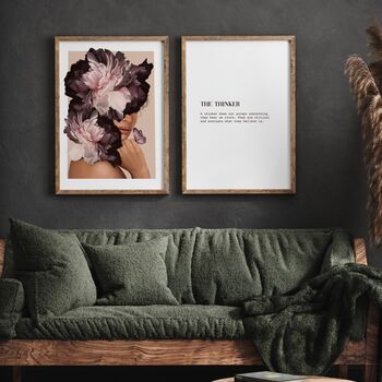 Floral Dreamers The Thinker Definition Print, 2 of 2