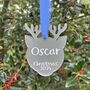 Personalised Reindeer Christmas Decoration, thumbnail 1 of 4
