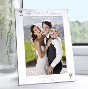 Personalised Wedding Anniversary Photo Frame, 2 of 4