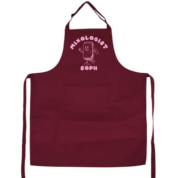 Personalised Mixologist Apron, Cocktail Lover Gift, 4 of 12