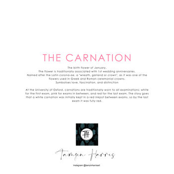 Carnation Birthday Card, 2 of 3