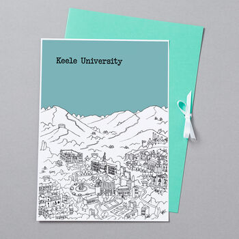 Personalised Keele University Graduation Gift Print, 9 of 10