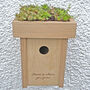 Personalised Wooden Bird Box Planter, thumbnail 5 of 6