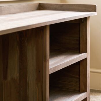 Aldsworth Wooden Bootroom Welly Store Bench, 2 of 3