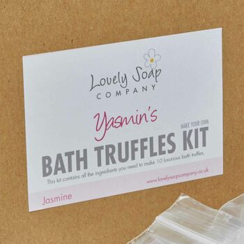 Personalised Bath Truffle Making Kit, 3 of 5