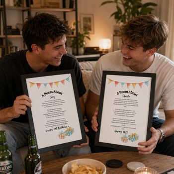 Personalised 21st Birthday Gift Print Special Poem, 8 of 12