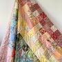 Liberty Handmade Quilt Rainbow Cotbed / Throw Size, thumbnail 1 of 3