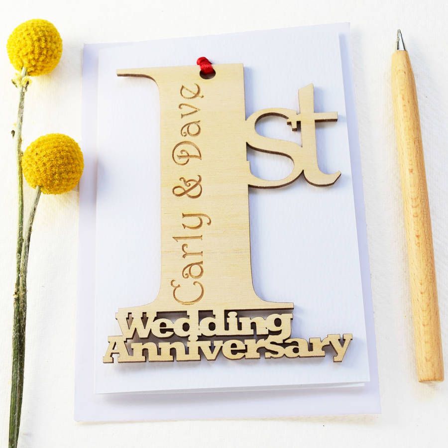personalised wedding  anniversary  card  by hickory dickory 