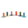 Tall Two Tone Colourful Metal Candleholders 6cm, thumbnail 1 of 12
