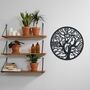 Round Tree Radiance: Wooden Wall Art For Modern Rooms, thumbnail 4 of 12