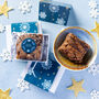 'Snowflakes' Mini Salted Caramel Brownie, thumbnail 2 of 2