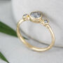 'Sylvie' Salt And Pepper Diamond Engagement Ring, thumbnail 6 of 11