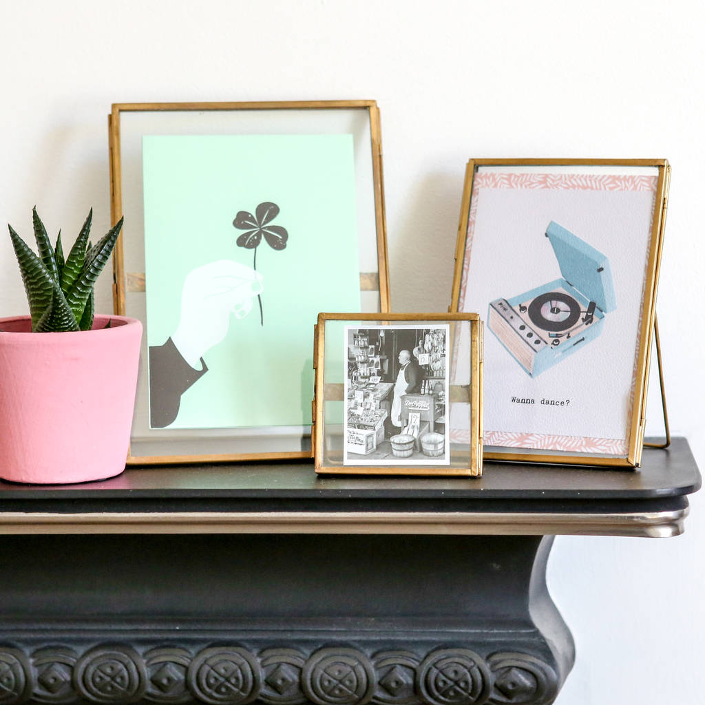 Standing Brass Photo Or Picture Frame By Berylune Notonthehighstreet Com