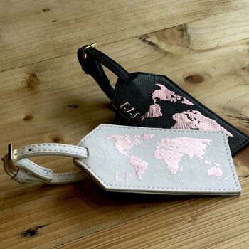 Personalised World Map Luggage Tag, 2 of 4