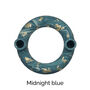 Marbled Gold Circle Candlestick Blue Or Pink, thumbnail 3 of 6
