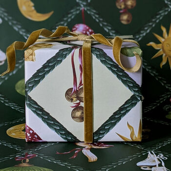 Christmas Gift Wrap Set Celestial Design, 3 of 12