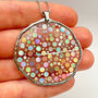 Large Disco Necklace With Holographic Silver Sparkles, thumbnail 1 of 12