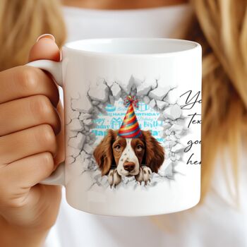 Personalised Springer Spaniel Birthday Break Through, 7 of 8