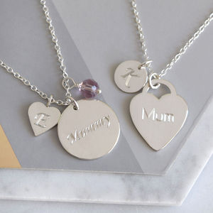 Personalised mum hot sale necklace