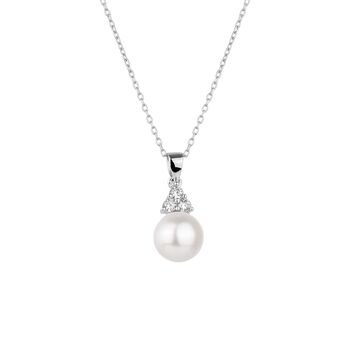 Sterling Silver Grape Pearl Necklace, 2 of 5