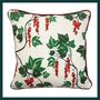 Redcurrant Cushion Cover | Linen Cover | British Made, thumbnail 1 of 4