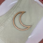 Wooden Crescent Moon Napkin Rings, thumbnail 2 of 2