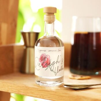 Personalised Birth Flower Vodka, 4 of 7