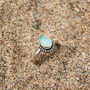 Ocean Embrace Silver Boho Stacking Ring Set, thumbnail 4 of 8