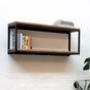 Orla Welded Steel Box Section And Premium Oak Shelves, thumbnail 3 of 10