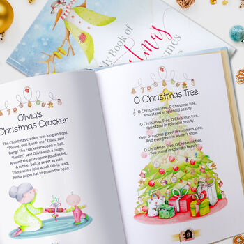 Christmas Nursery Rhymes And Personalised Poems Book, 6 of 9