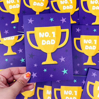 Father's Day Card 'No. One Dad', 3 of 5