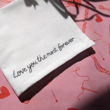 Personalised Second Anniversary Cotton Handkerchief, 8 of 11